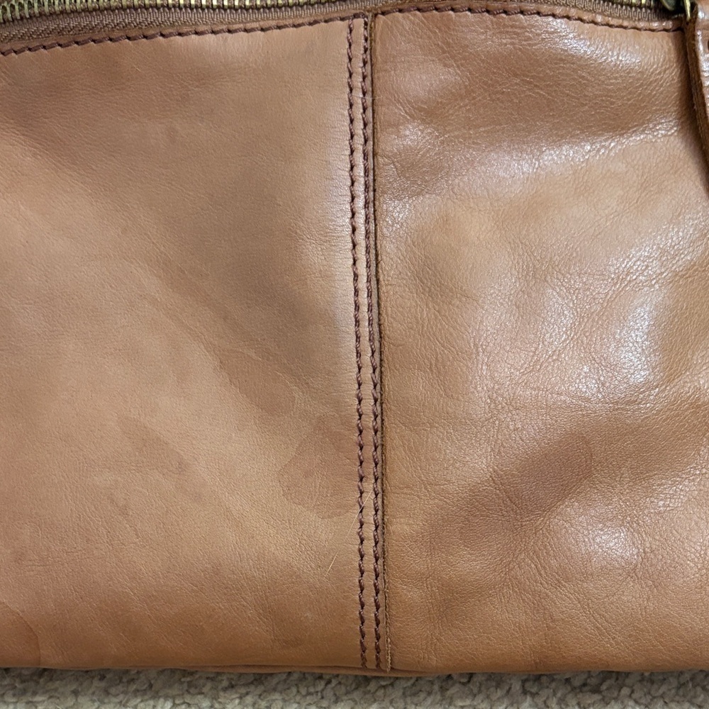 100% Genuine Brown Leather Crossbody Bag Satchel Purse Adjustable Straps Cowboy - Picture 11 of 13